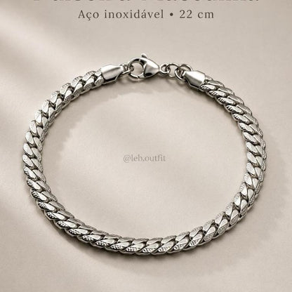 Pulseira Masculina Grumet Aço Inoxidável