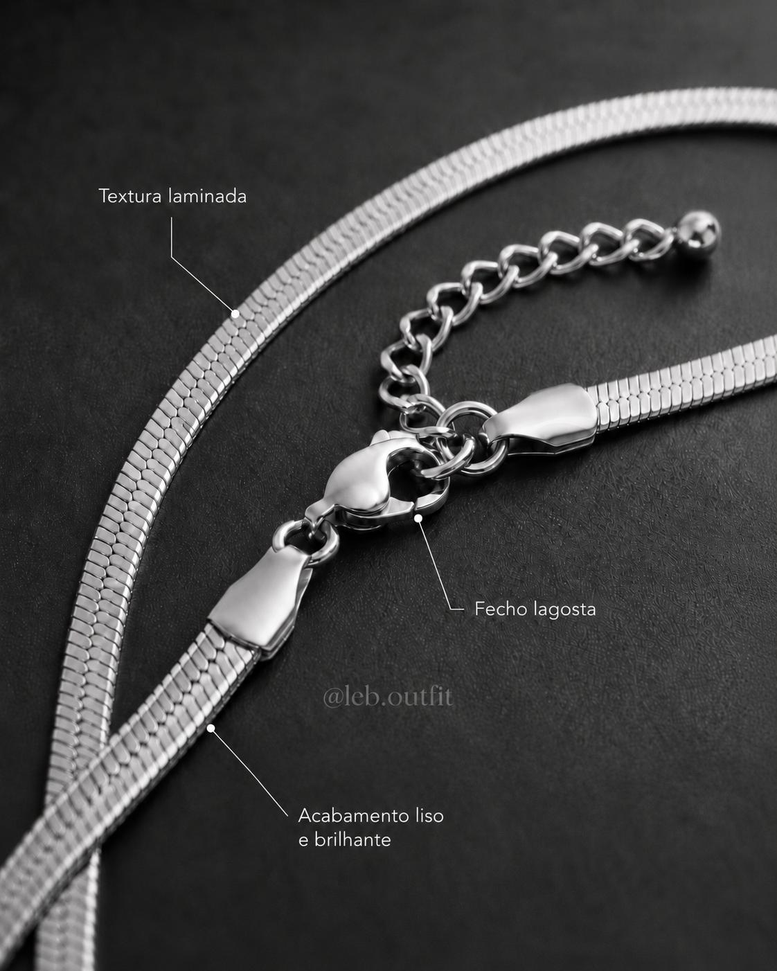 Pulseira laminada na variação dourado