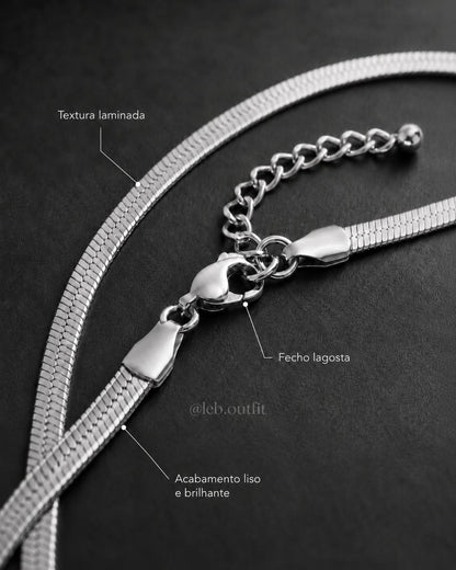 Pulseira laminada na variação dourado