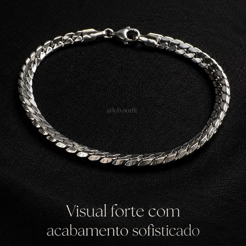 Pulseira Masculina Grumet Aço Inoxidável