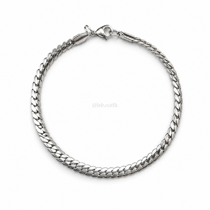 Pulseira Grumet Escama de Peixe em Aço Inoxidável