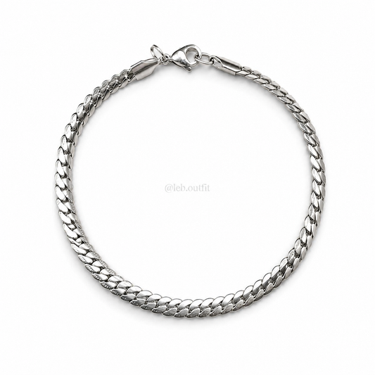 Pulseira Grumet Escama de Peixe em Aço Inoxidável