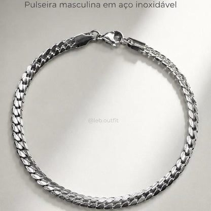 Pulseira Masculina Grumet Aço Inoxidável