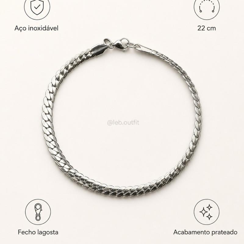 Pulseira Masculina Grumet Aço Inoxidável