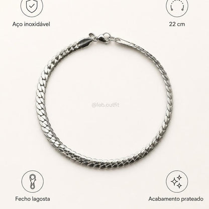 Pulseira Masculina Grumet Aço Inoxidável