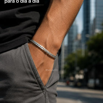 Pulseira Grumet Escama de Peixe em composição final