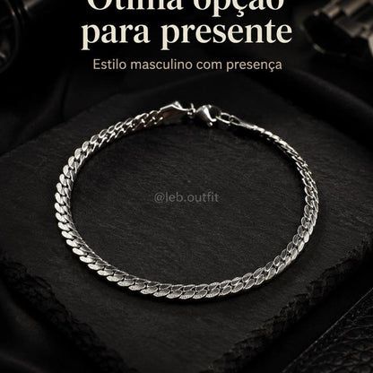 Pulseira Masculina Grumet Aço Inoxidável